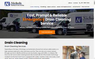 Nichols Plumbing & Drain Cleaning website