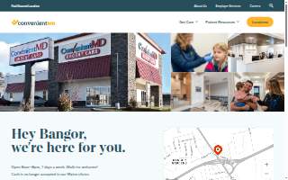 ConvenientMD Primary Care of Bangor website