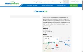 MaineDelivery website