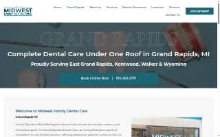 Midwest Family Dental Care website