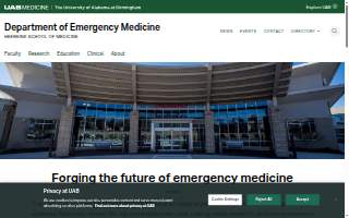 UAB-Department of Emergency Medicine website