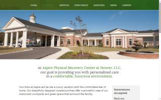 Aspire Physical Recovery Center at Hoover, LLC website