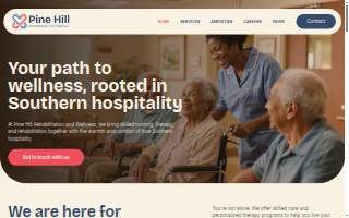 Pine Hill Rehabilitation and Wellness website