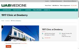 UAB 1917 Clinic at Dewberry website