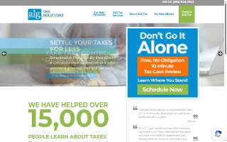 The ALG Group - Tax Solutions website
