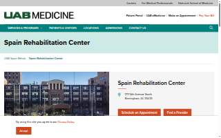 Spain Rehabilitation Center website