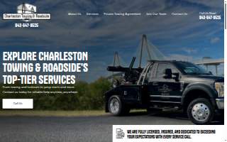 Charleston Towing & Roadside website