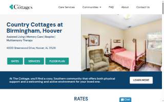 Country Cottages website