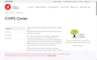 Children's of Alabama - Children's Hospital Intervention and Prevention Services Center website