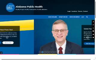 Alabama Department of Public Health website