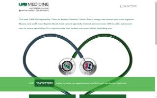 UAB Medicine Multispecialty Clinic at Baptist Medical Center South website