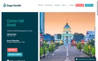 Sage Health Carter Hill Road, AL Primary Care Centers website