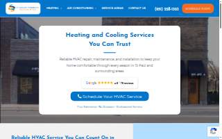 Saint Paul Heating & Air Conditioning website