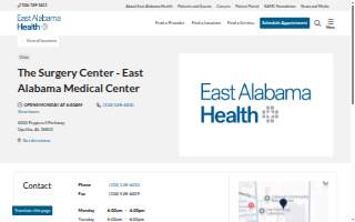 The Surgery Center - East Alabama Medical Center website