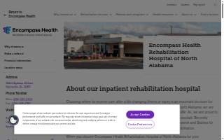 Encompass Health Rehabilitation Hospital of North Alabama website