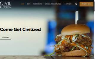 Civil Kitchen website