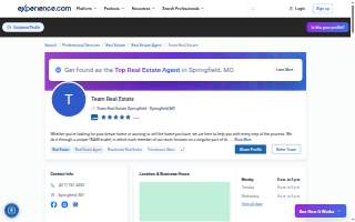 Team Real Estate Springfield website