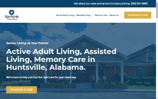 Star Pointe Senior Living website