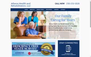 Athens Health and Rehabilitation, LLC website