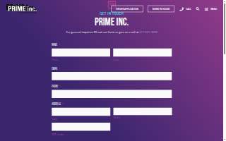Prime Inc. website