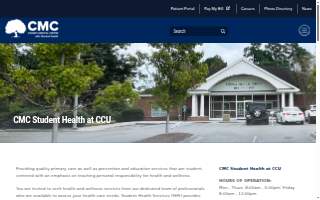 CMC Student Health - Coastal Carolina University website