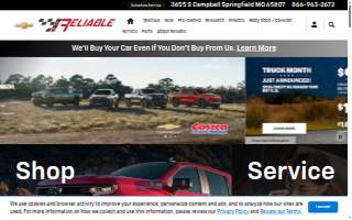 Reliable Chevrolet website