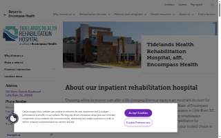 Tidelands Health Rehabilitation Hospital, affl. Encompass Health website
