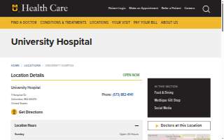 University Hospital website