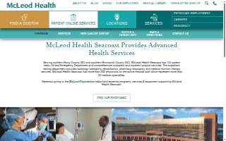 McLeod Health Seacoast Hand Rehabilitation website