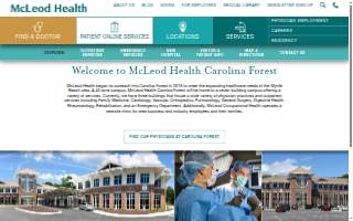 McLeod Pediatric Rehabilitation - Carolina Forest website