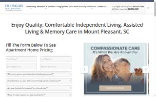 The Palms of Mt. Pleasant website