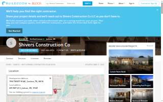 Shivers Construction website