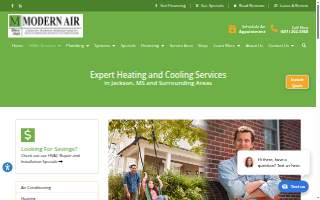Modern Air website