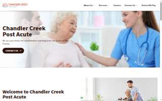 Chandler Creek Post Acute website