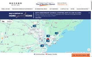 Charleston Build on Your Lot - David Weekley Homes website