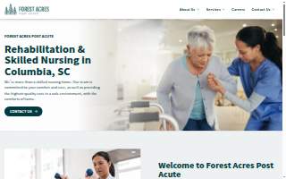 Forest Acres Post Acute website