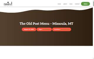 The Old Post website