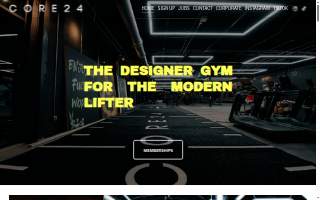 Core24 Gym website
