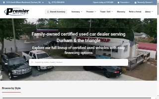 Premier Auto Group website