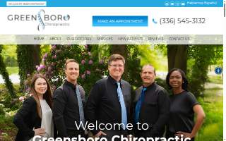 Greensboro Chiropractic website