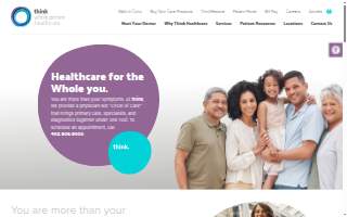 Think Whole Person Healthcare website