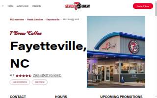 7 Brew Coffee of Fayetteville website