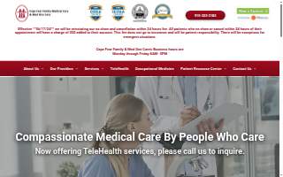 Cape Fear Family Medical Care website