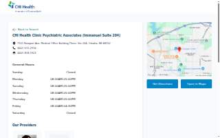 CHI Health Clinic Psychiatric Associates (Immanuel Suite 204) website