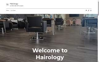 Hairology salon website