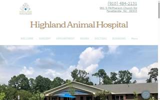 Highland Animal Hospital website