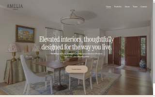 Amelia. Interiors, LLC website