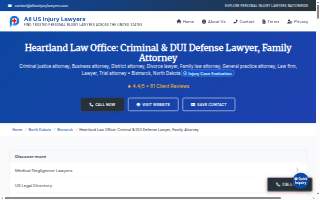Heartland Law Office: Criminal & DUI Defense Lawyer, Family Attorney website