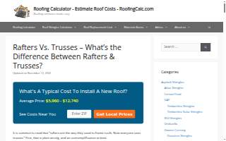 Rafter Real Estate website
