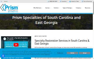 Prism Specialties of South Carolina & East Georgia website